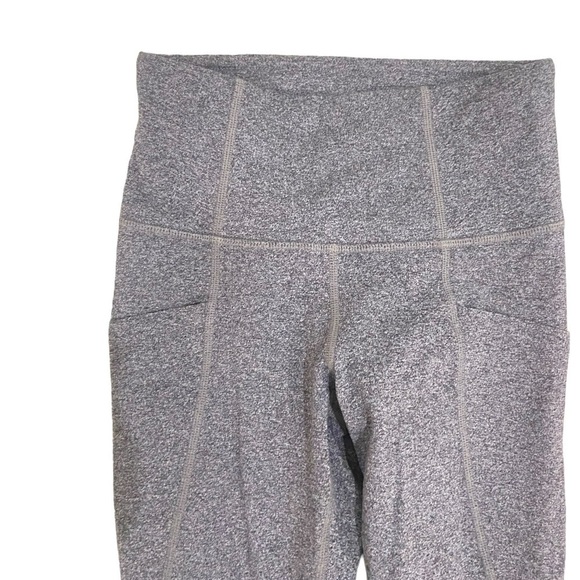Athleta bundle of 3 pair high waisted leggings in gray, teal & gray multi sz xxs - Picture 6 of 11